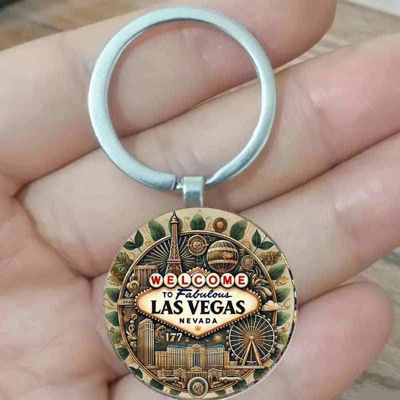 Vintage Fashion Las Vegas - พวงกุญแจลาสเวกัสวินเทจเหมาะสําหรับครอบครัวด้วยไอเดียของขวัญอันเป็นเอกลักษณ์และเหมาะสําหรับการเป็นของขวัญ