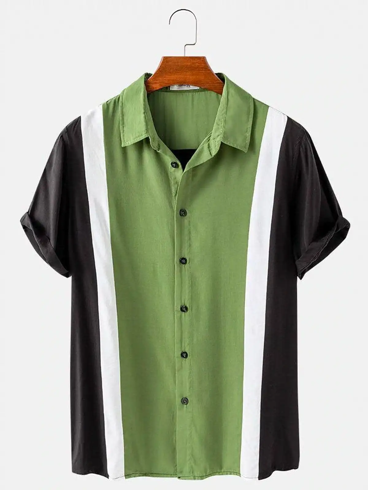 Bowling Shirt Camp - เสื้อเชิ้ตวินเทจ50S คลาสสิกทูโทนชาร์ลีชีนโบว์ลิ่งแคมป์