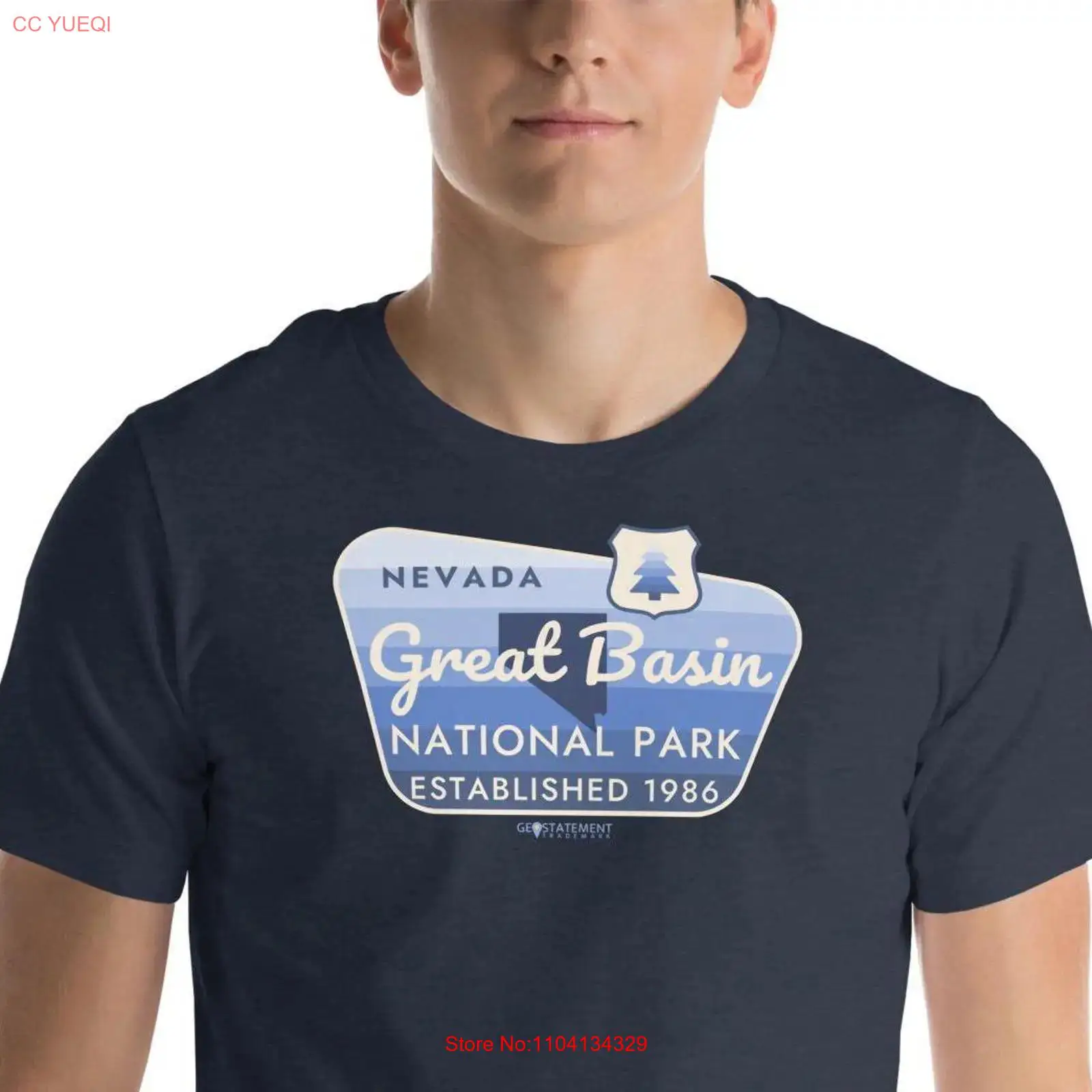 Vintage Fashion Las Vegas - เสื้อยืดพรีเมียมเนวาดา เกรท เบซิน นาชั่นแนล พาร์ค ซิลเวอร์
