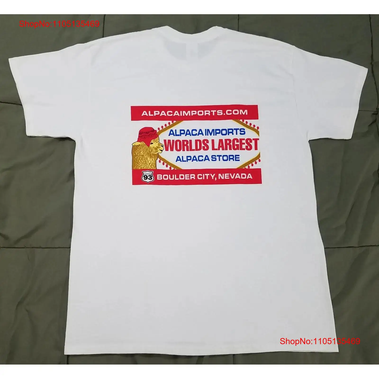 Vintage Fashion Las Vegas - เสื้อพนักงาน Alpaca Imports Boulder City เนวาดา