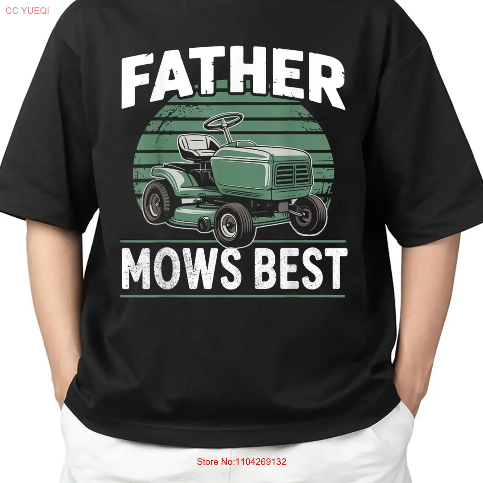 Vintage Fashion Icons - เสื้อยืด Father mows best รุ่นไอคอนิกสำหรับผู้ใหญ่ ไซส์