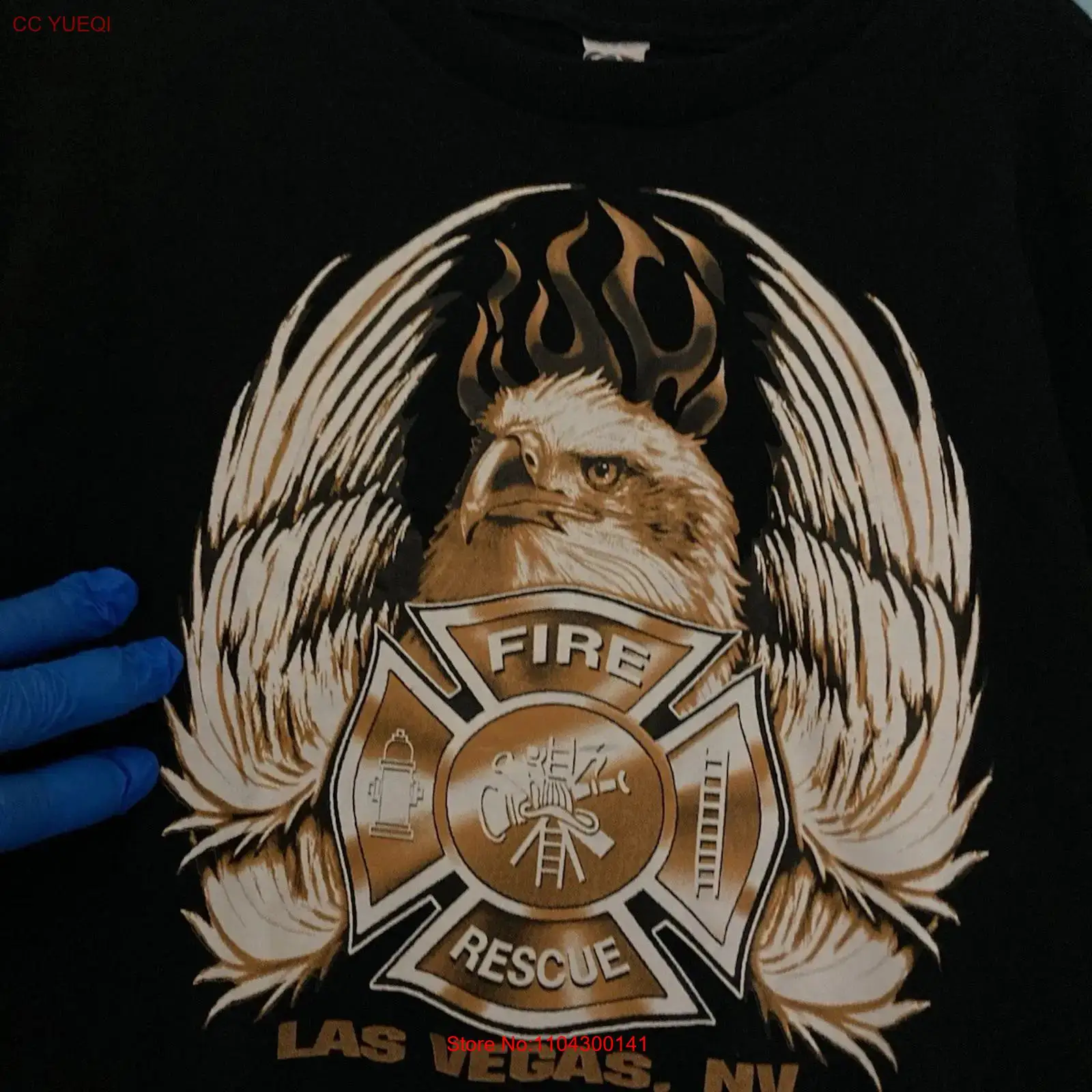 Vintage Fashion Las Vegas - LAS VEGAS FIRE RESCUE เสื้อยืด XL