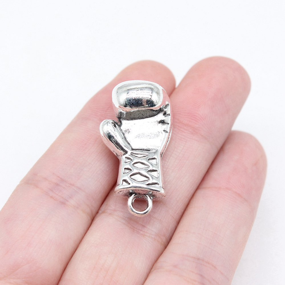Vintage Fashion Jewelry Necklaces - จี้โลหะผสมสังกะสีรูปดัมเบลสำหรับทำเครื่องประดับแฮนด์เมด สร้อยข้อมือ สร้อยคอ