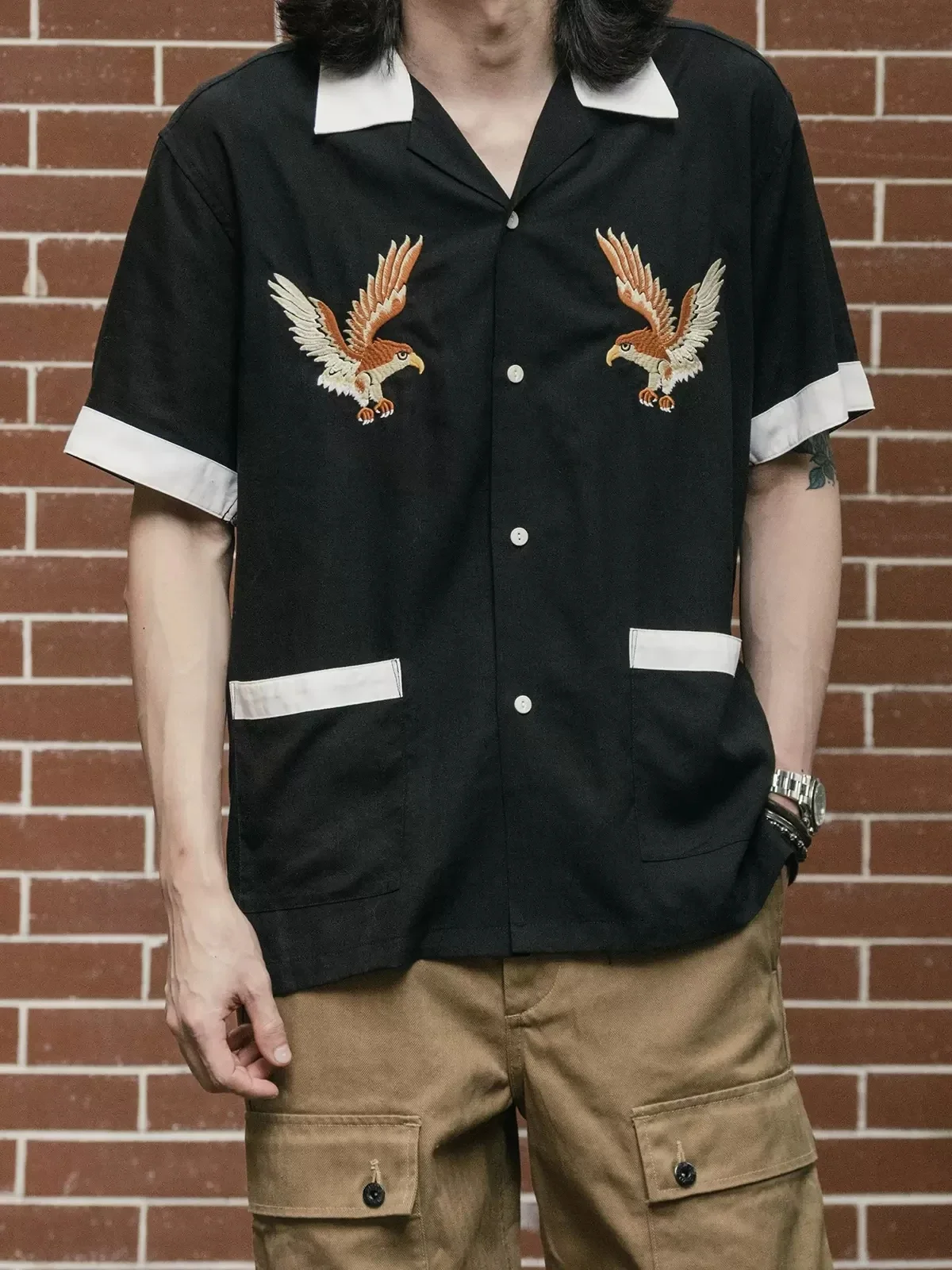 Non Stock Old Fashioned เย็บปั - Bowling Shirt Camp บทวิจารณ์และราคา
