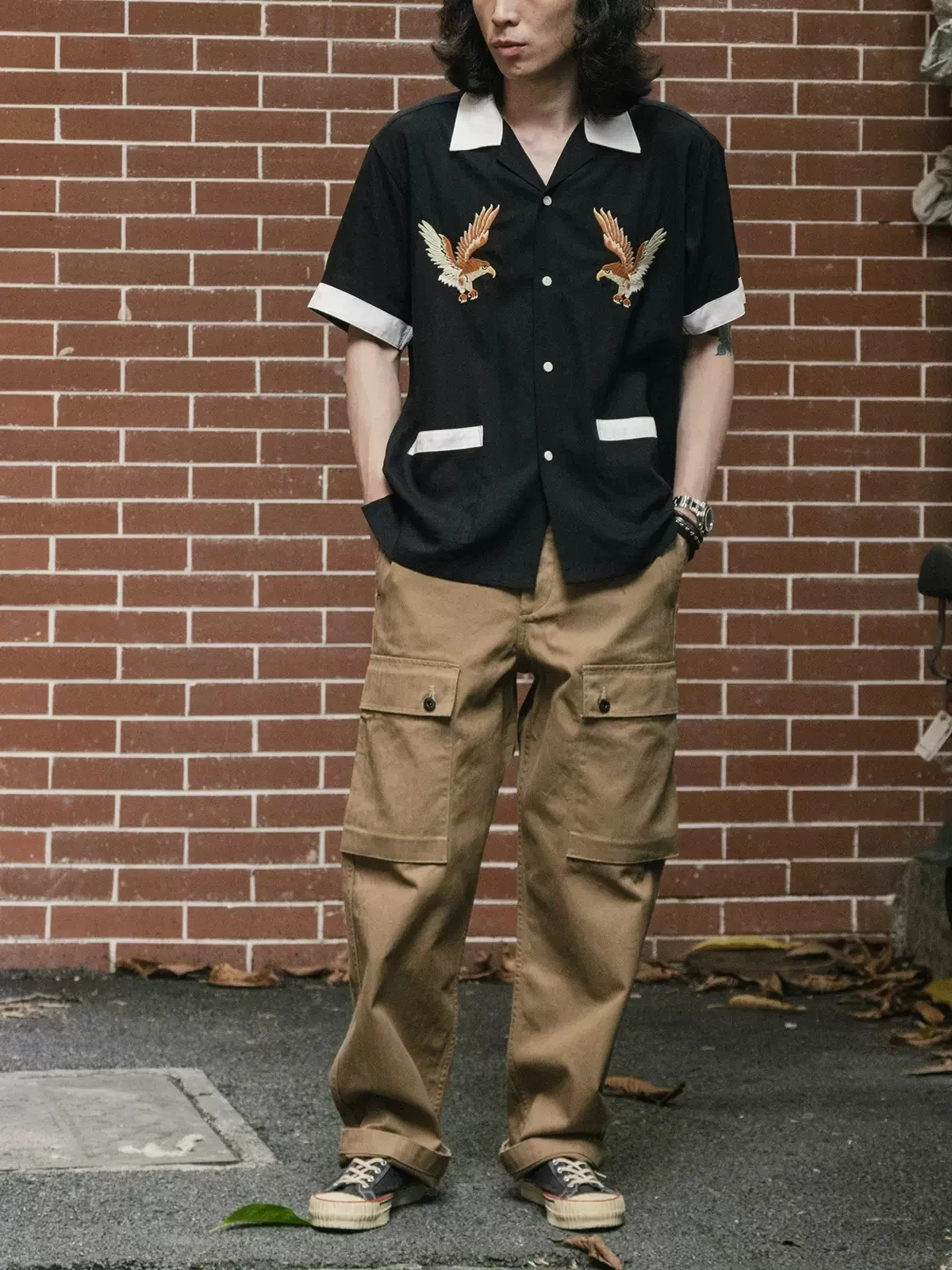 Non Stock Old Fashioned เย็บปั - Bowling Shirt Camp บทวิจารณ์และราคา