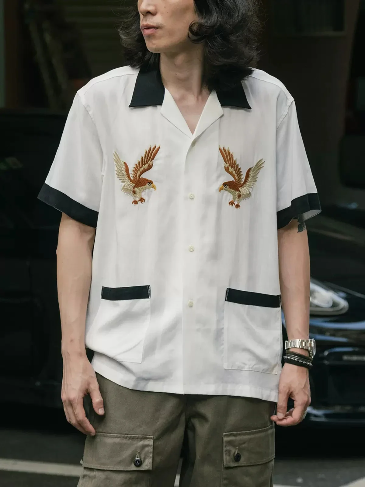 Non Stock Old Fashioned เย็บปั - Bowling Shirt Camp บทวิจารณ์และราคา