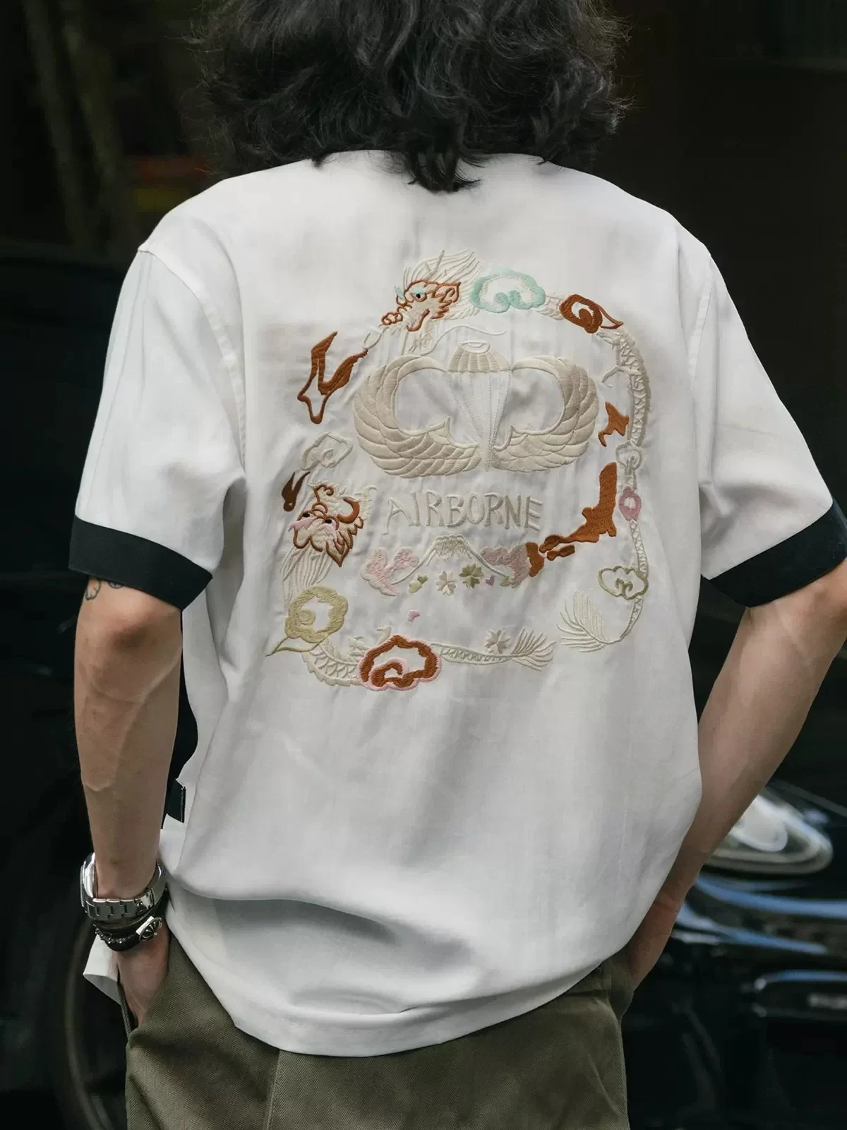 Non Stock Old Fashioned เย็บปั - Bowling Shirt Camp บทวิจารณ์และราคา