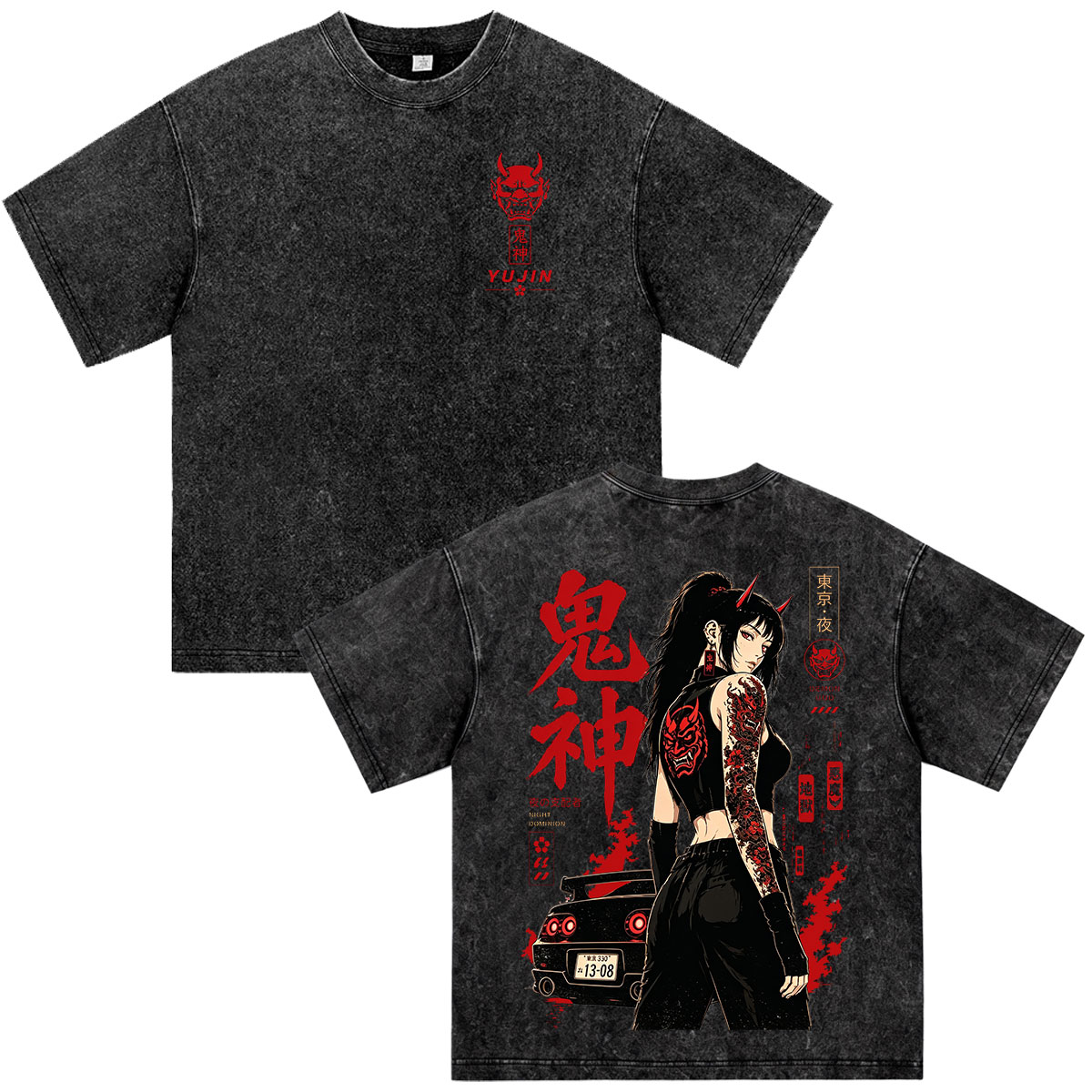 เสื้อยืดลายอนิเมะ Initial D Dr - Vintage Fashion Tokyo บทวิจารณ์และราคา