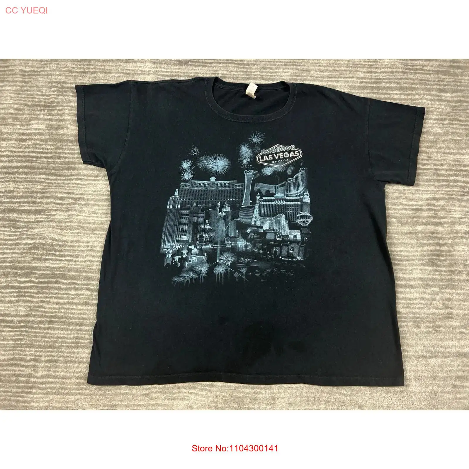 เสื้อยืดลาสเวกัส รุ่น 2X สีดำ  - Vintage Fashion Las Vegas บทวิจารณ์และราคา