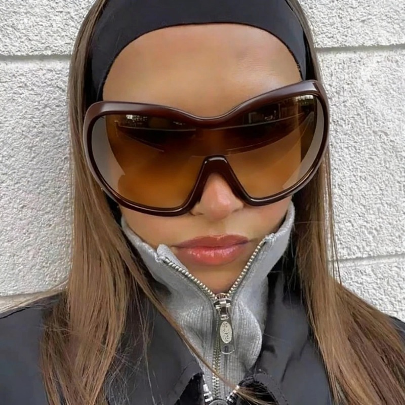 แว่นกันแดดทรงเหลี่ยมขนาดใหญ่สไ - Vintage Fashion Y2K บทวิจารณ์และราคา