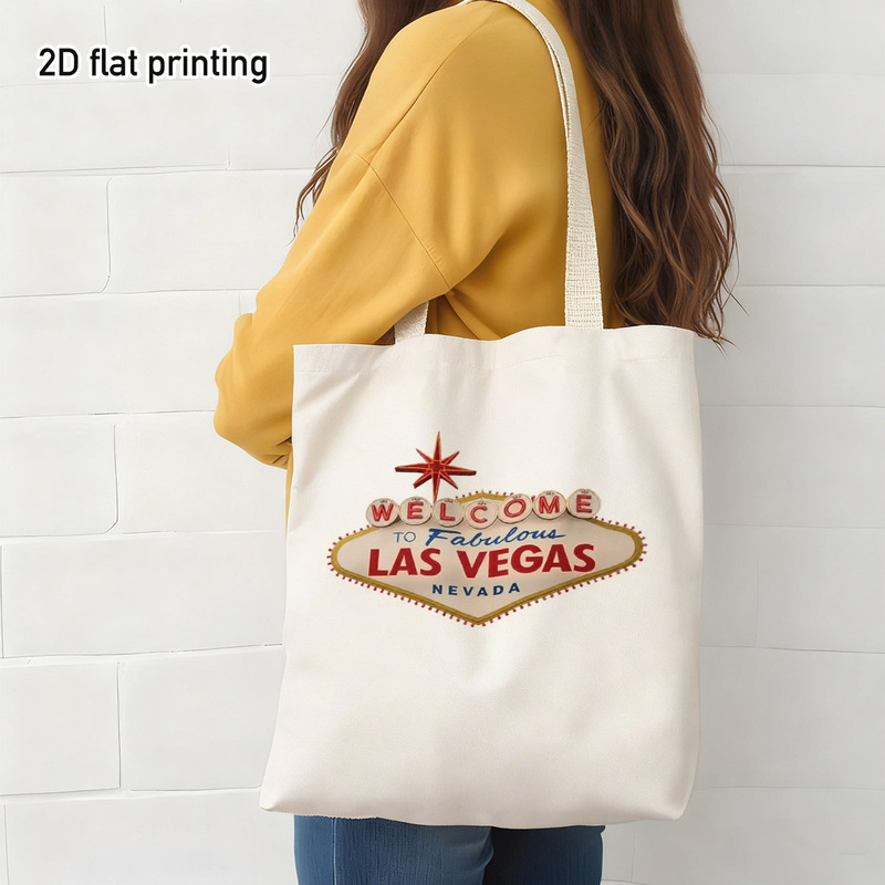 กระเป๋าผ้าลายป้ายต้อนรับลาสเวก - Vintage Fashion Las Vegas บทวิจารณ์และราคา