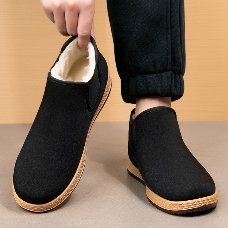 รองเท้าผ้าฝ้ายผู้ชาย รองเท้าบู - Vintage Fashion In 2026 บทวิจารณ์และราคา