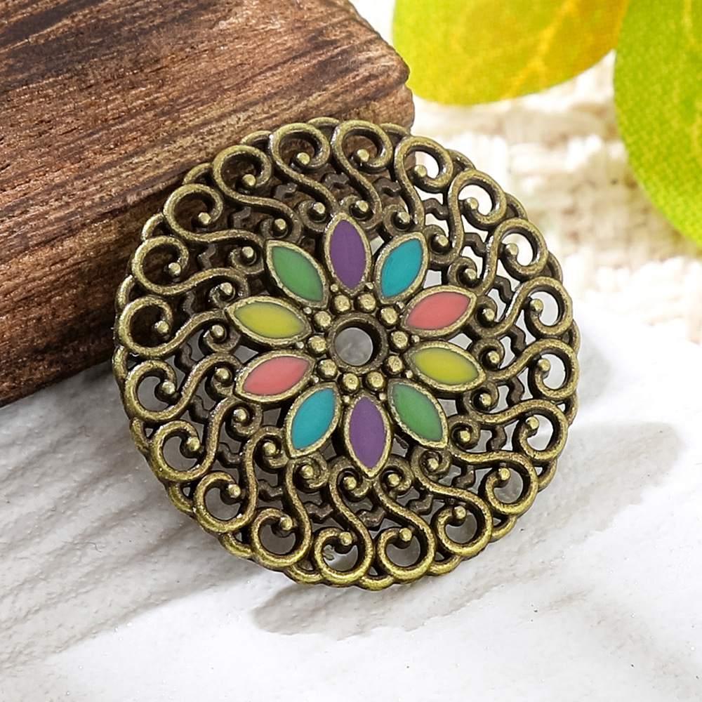 จี้ทองแดงโบราณเคลือบสีบรอนซ์ทร - Vintage Fashion Jewelry Necklaces บทวิจารณ์และราคา